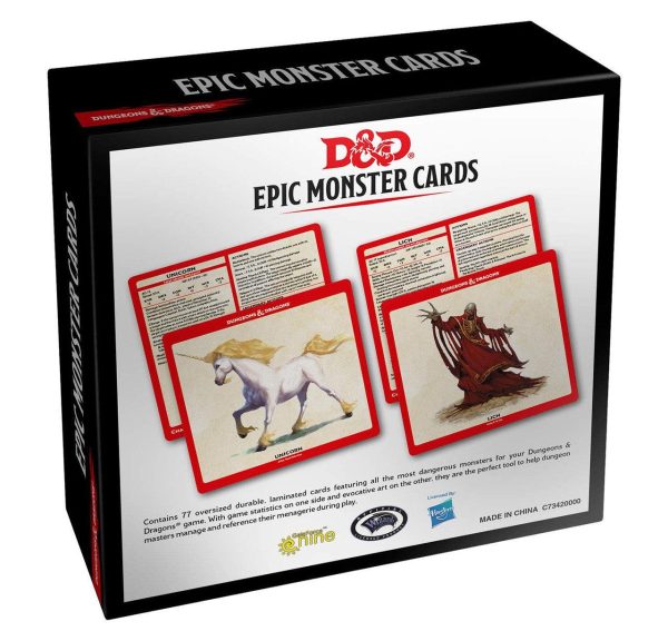 D&D Dungeons & Dragons Spellbook Cards Epic Monsters Supply