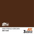 AK Interactive 3rd Gen Acrylic AFV WWI French Brown Discount