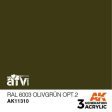 AK Interactive 3rd Gen Acrylic AFV RAL 6003 Olivgrün opt. 2 Supply