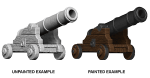 WizKids Deep Cuts Unpainted Miniatures Cannons Online now