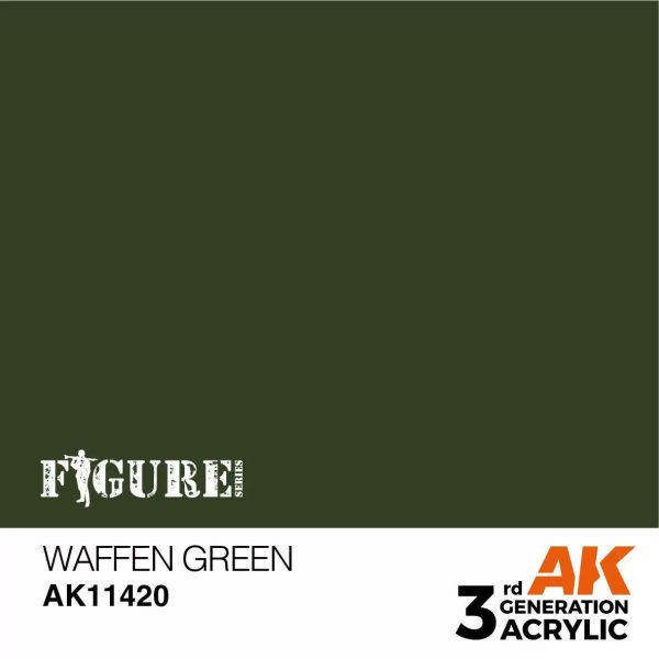 AK Interactive 3Gen Figures Acrylics - Waffen Green 17ml Fashion