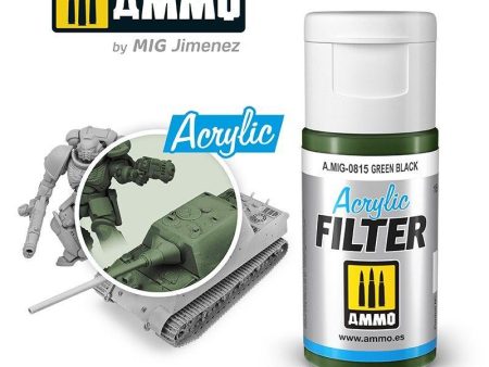 Ammo by MIG Acrylic Filter Green Black Online Hot Sale