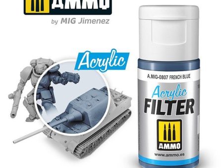 Ammo by MIG Acrylic Filter French Blue Online Hot Sale