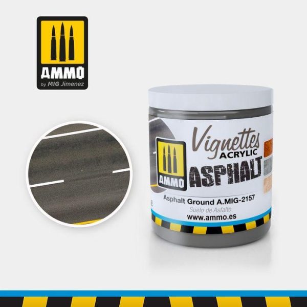 Ammo by MIG Dioramas Asphalt Ground 100ml Online Sale