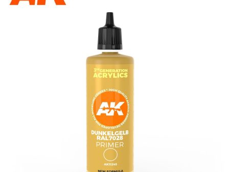 AK Interactive 3Gen Primers - Dunkelgelb RAL 7028 dark yellow surface Primer 100ML Online