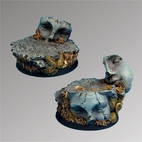 Ancient Ruins 40 mm round bases set 2 (2) For Cheap