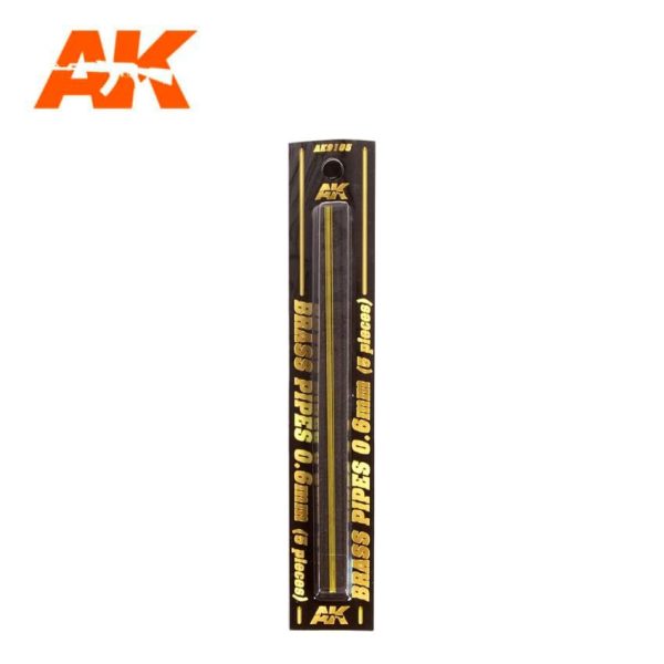 AK Interactive Building Materials - Brass Pipes 0.6mm (5) on Sale