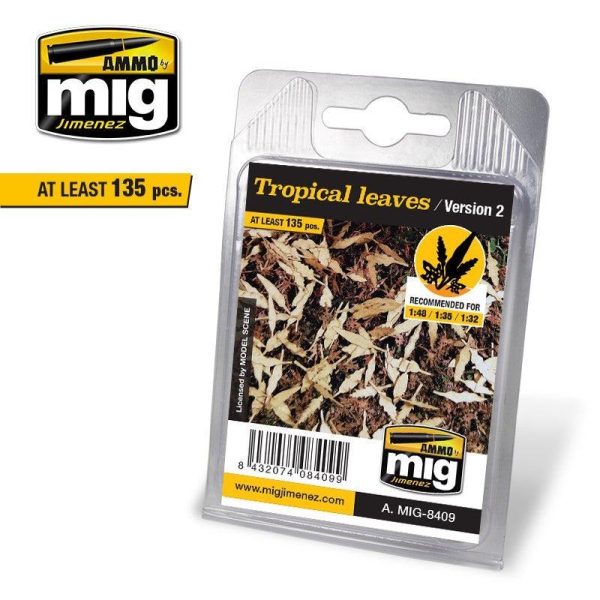 Ammo by MIG Dioramas - Leaves - Tropical Leaves (Version 2) Online Hot Sale