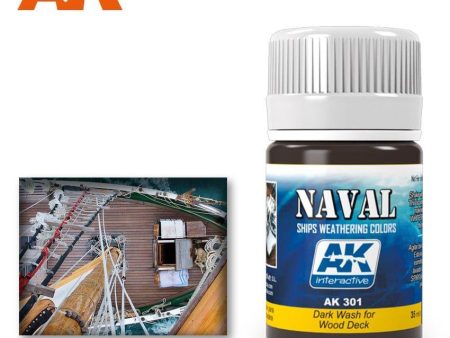 AK Interactive Weathering Products - Dark Wash for Wood Deck Online