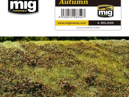 Ammo by MIG Dioramas - Grass Mats - Small Bushes - Autumn Supply