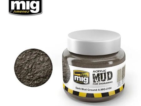 Ammo by MIG Dioramas Dark Mud Ground 250ml on Sale