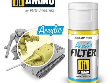 Ammo by MIG Acrylic Filter Yellow Fashion