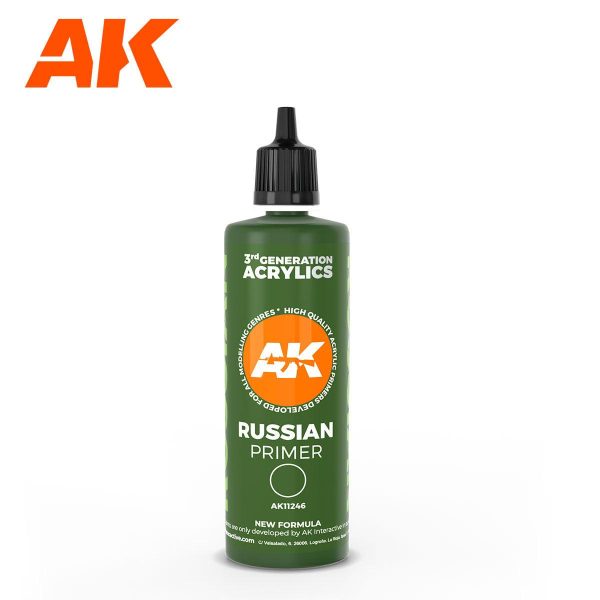 AK Interactive 3Gen Primers - Russian green surface Primer 100ML Online Hot Sale