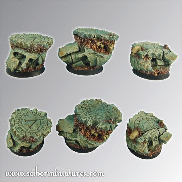 Spartan Ruins 25 mm round bases set2 (3) Fashion