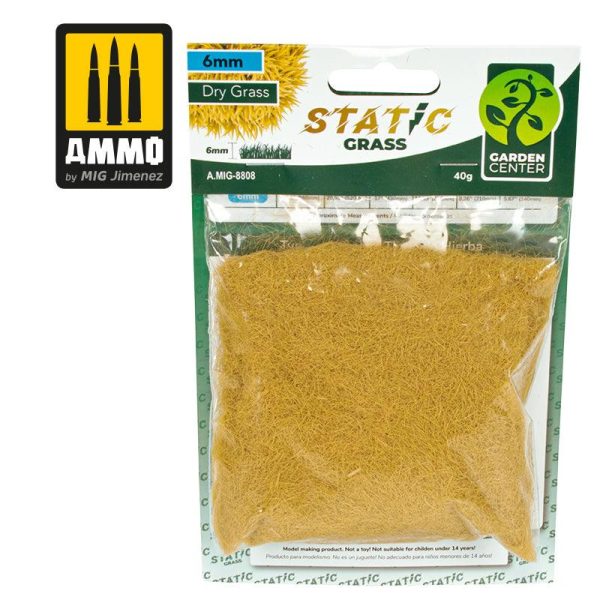 Ammo by MIG Dioramas - Static Grass - Dry Grass – 4mm For Sale