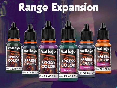 New Formula Vallejo Game Colour 18ml - Vallejo Xpress Colour - New Colours Range Bundle (36 droppers) Sale