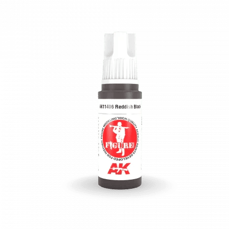 AK Interactive 3Gen Figures Acrylics - Reddish Black 17ml For Cheap