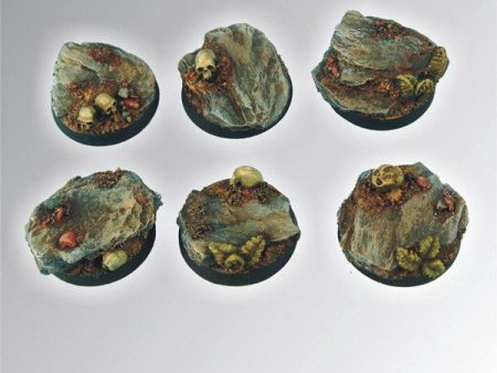 Rocky 25 mm round bases (5) Fashion