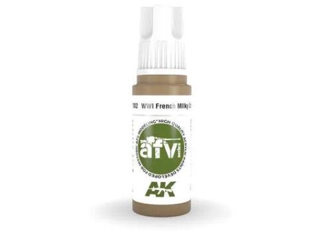 AK Interactive 3rd Gen Acrylic AFV WWI French Milky Coffee Cheap