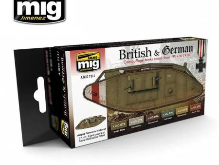 Ammo by MIG WWI British & German Colours Set on Sale