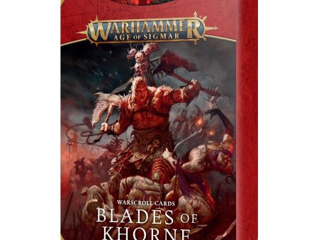 Warscroll Cards: Blades of Khorne For Discount