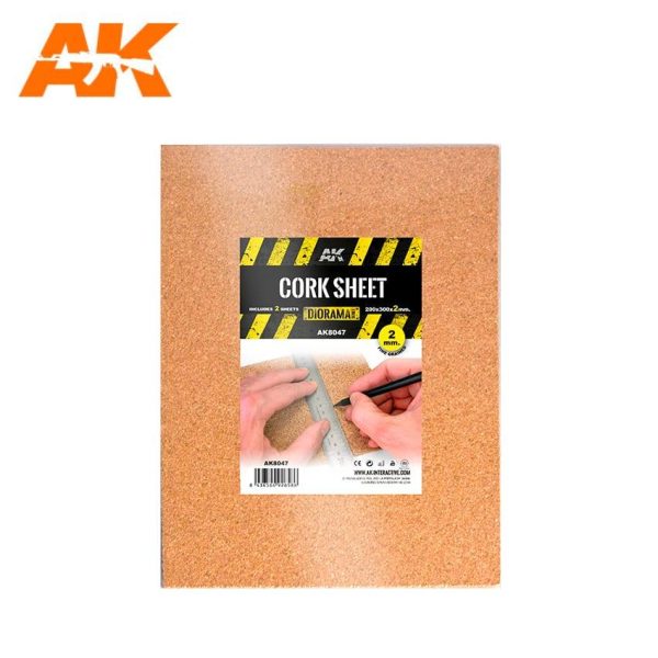 AK Interactive Building Materials - Cork Sheets Fine Grained 200x300x2mm Online