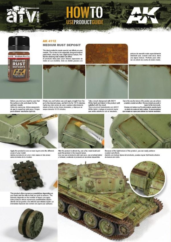 AK Interactive Weathering Products - Medium Rust Deposit For Sale