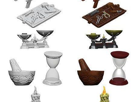 WizKids Deep Cuts Unpainted Miniatures Workbench & Tools Online Hot Sale