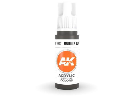 AK Interactive 3Gen Acrylics - Rubber Black 17ml Sale