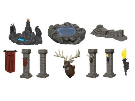 WizKids Deep Cuts Unpainted Miniatures Pools and Pillars Supply