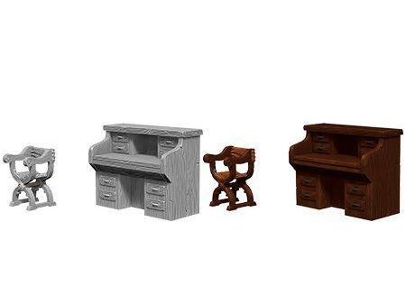 WizKids Deep Cuts Unpainted Miniatures Desk & Chair Sale