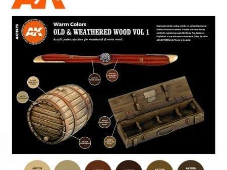 Ak Interactive 3Gen Sets - Old & Weathered Wood Volume 1 Cheap