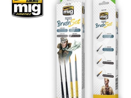 Ammo by MIG Brushes Figures Brush Set Online Hot Sale