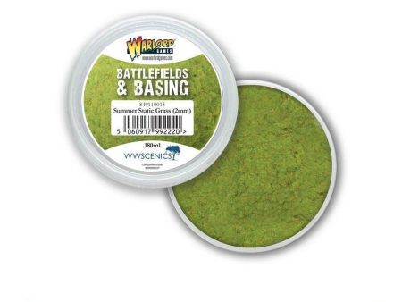 Battlefields & Basing - Summer 2mm Static Grass (180ml) For Cheap