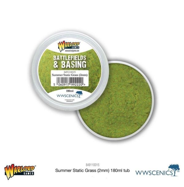 Battlefields & Basing - Summer 2mm Static Grass (180ml) For Cheap