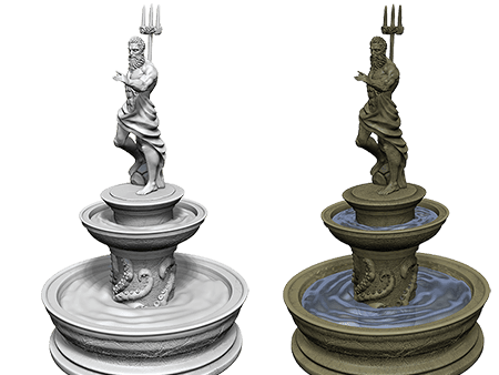 WizKids Deep Cuts Unpainted Miniatures Fountain Online