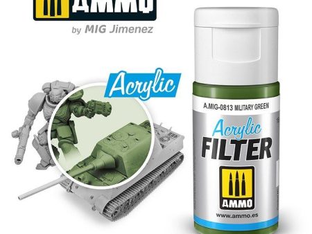 Ammo by MIG Acrylic Filter Military Green Discount