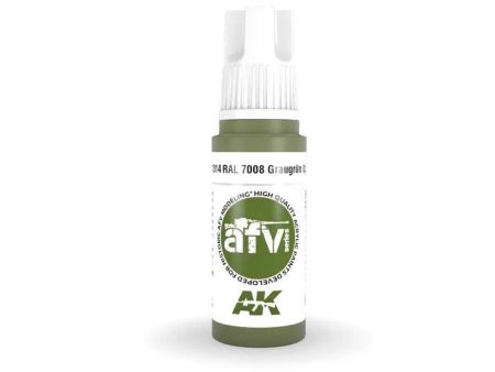 AK Interactive 3rd Gen Acrylic AFV RAL 7008 Graugrün Opt 2 Online now