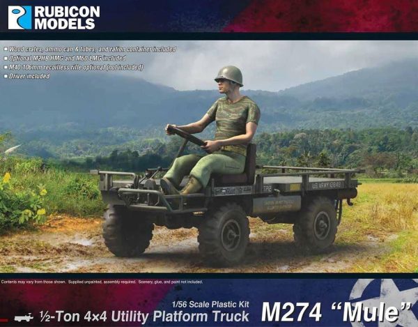 Rubicon Models - M274 Mule .5 Ton 4x4 Utility Platform Truck Supply