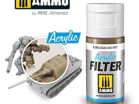 Ammo by MIG Acrylic Filter Sand Grey Online