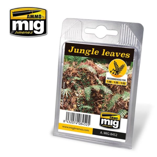 Ammo by MIG Dioramas - Laser Cut Plants - Jungle Leaves For Sale