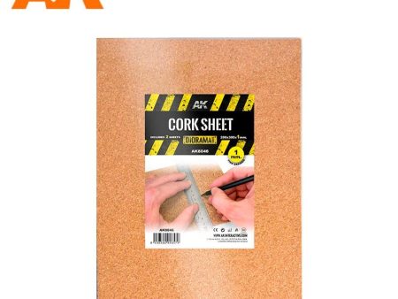 AK Interactive Building Materials - Cork Sheets Fine Grained 200x300x1mm For Discount