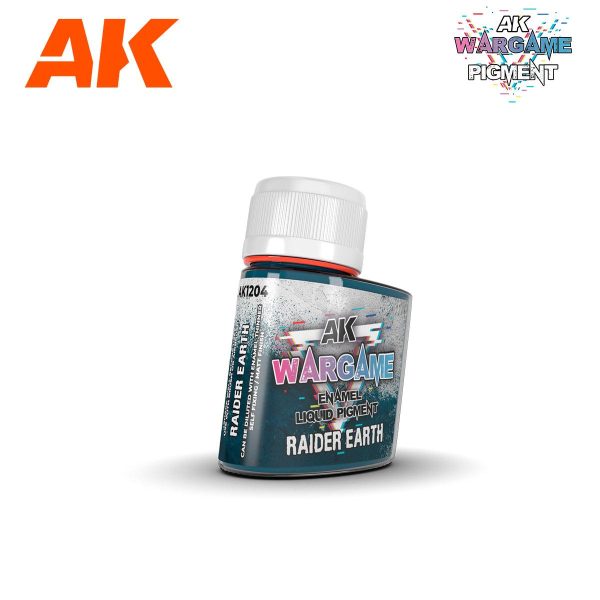 AK Interactive Wargame Enamel Liquid Pigments - Raider Earth 35 ml For Discount