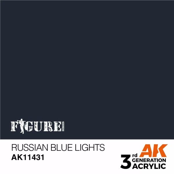 AK Interactive 3Gen Figures Acrylics - Russian Blue Lights 17ml Online Sale