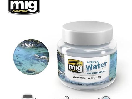 Ammo by MIG Dioramas Clear Water 250ml For Cheap