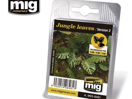 Ammo by MIG Dioramas - Laser Cut Plants - Jungle Leaves (Version 2) For Sale