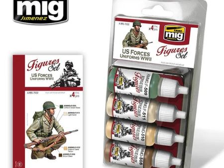 Ammo by MIG Ammo Paint, Us Forces Uniforms Wwii Set Discount