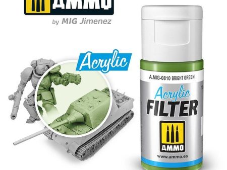 Ammo by MIG Acrylic Filter Bright Green Fashion