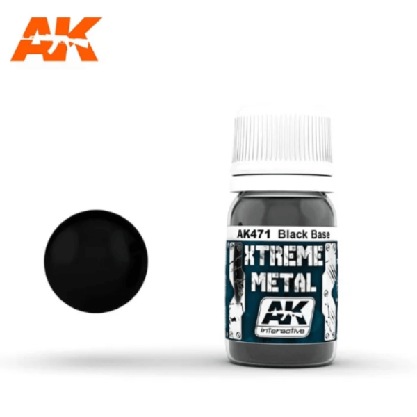 AK Interactive Metallic Xtreme Metal Black Base on Sale