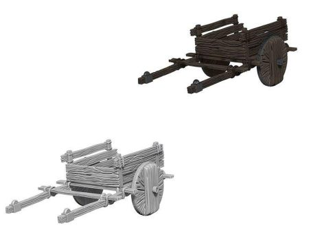 WizKids Deep Cuts Unpainted Miniatures 2 Wheel Cart For Cheap